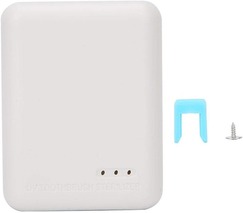 woobles Toothbrush Sanitizer, Wall Mountable Portable UV Toothbrush Head Sterilizer Disinfector(White) - Image 1